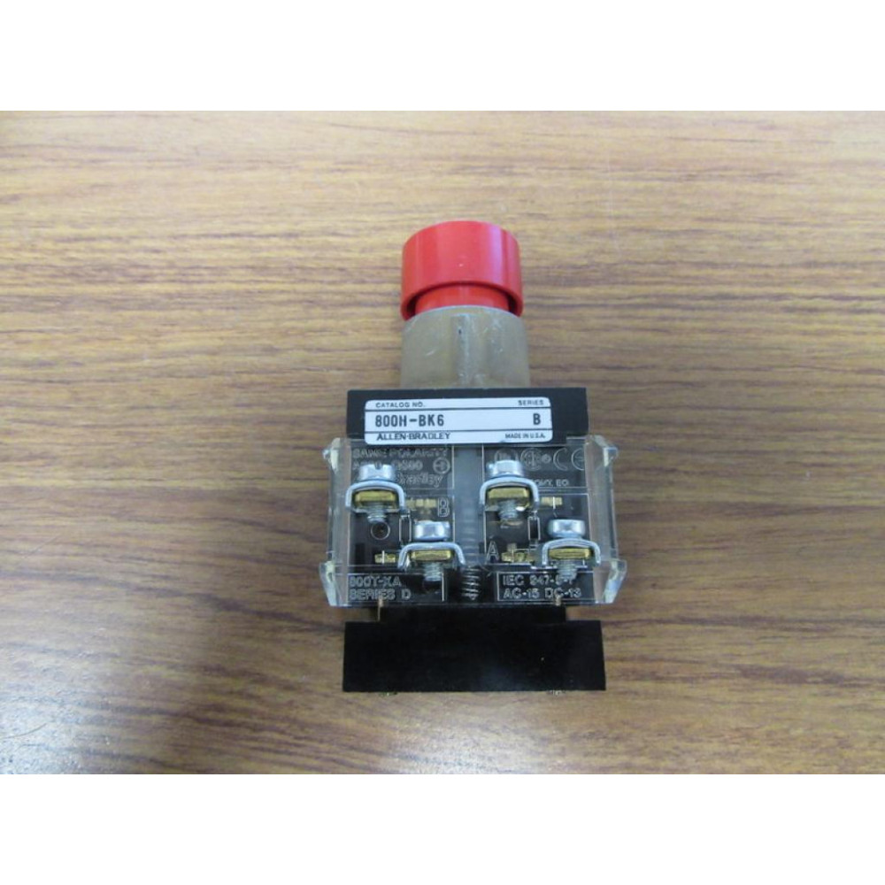 Allen Bradley 800H-BK6A Switch Push Button 800HBK6A - New No Box
