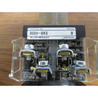 Allen Bradley 800H-BK6A Switch Push Button 800HBK6A - New No Box