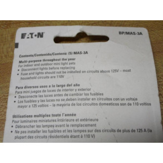Buss BPMAS-3A Bussmann Fuse MAS-3A (Pack of 10)