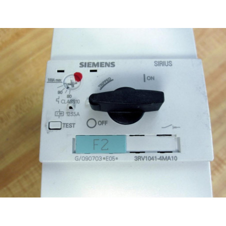 Siemens 3RV1041-4MA10 Circuit Breaker 80-100AMP - Used