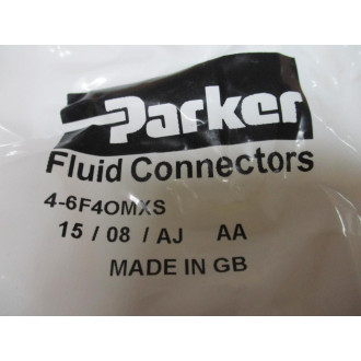 Parker 4-6F4OMXS Male 37° Flare, Tube x BSPP-ORR Fitting (Pack of 5)