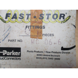 Parker MC-06-6 Fast-Stor Male Fitting MC066 - New No Box