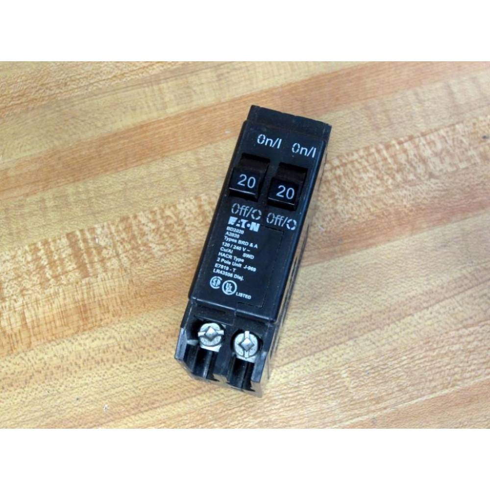 Cutler Hammer Eaton BD2020 (2) 20A Circuit Breaker - New No Box Cutler Hammer Eaton BD2020 (2) 20A Circuit Breaker - New No Box