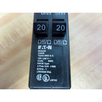 Cutler Hammer Eaton BD2020 (2) 20A Circuit Breaker - New No Box