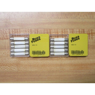 Buss MBO-15 Bussmann Fuse MB015 White (Pack of 5)