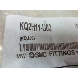 SMC KQ2H11-U03 Straight Union KQ2H11U03 (Pack of 3)