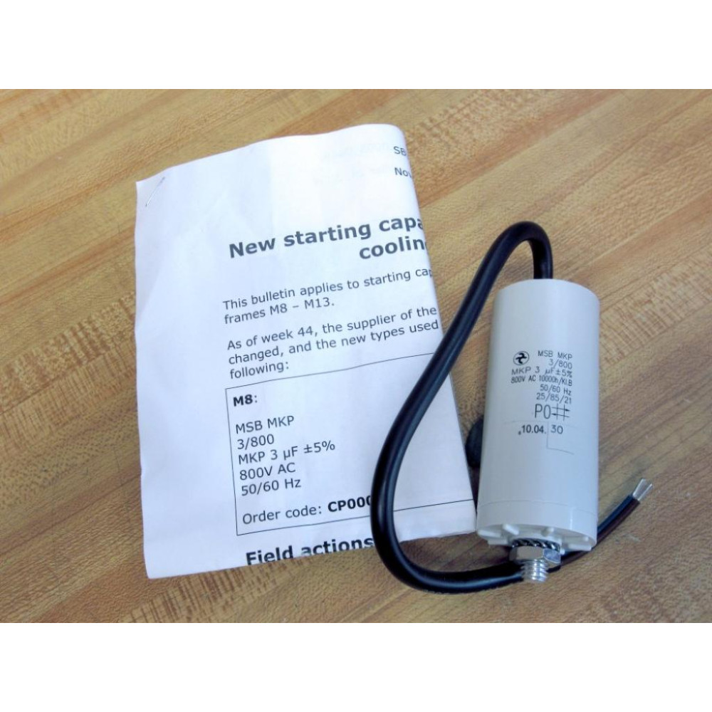 Ericson MSB MKP Capacitor MSBMKP 3800 MKP 3µF 800V - New No Box Ericson MSB MKP Capacitor MSBMKP 3800 MKP 3µF 800V - New No Box