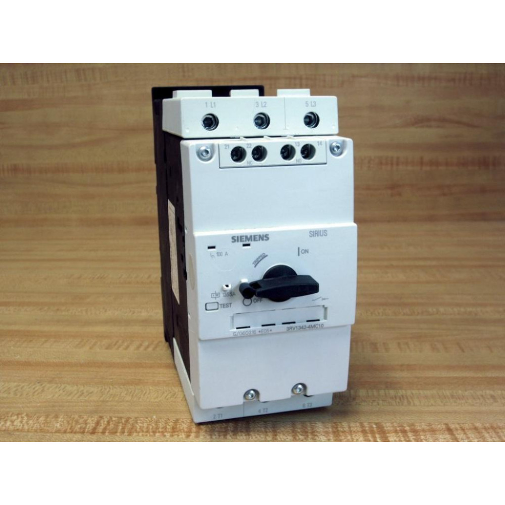 Siemens 3RV1342-4MC10 100A Circuit Breaker 3RV13424MC10 - New No Box Siemens 3RV1342-4MC10 100A Circuit Breaker 3RV13424MC10 - New No Box