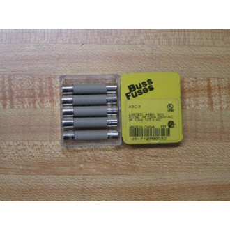 Buss ABC-3 Bussmann Fuse Cross Ref 6F041 Gray (Pack of 10)
