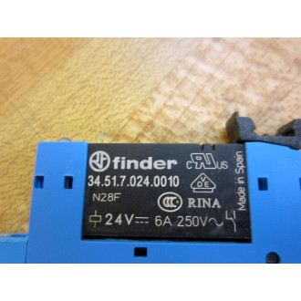 Finder 1098430A Terminal Kit 93.01.0.024 wRelay 34.51.7.024.0010 - New No Box