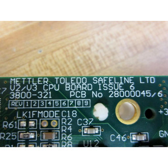 Safeline 3800-321 V2V3 CPU Board 280000456 - Used