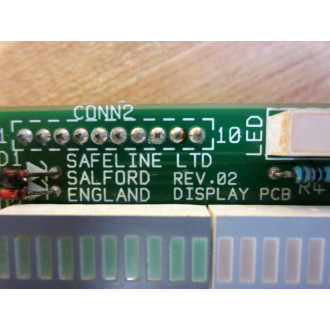 Safeline 3800 Display PCB Rev.02 - Used