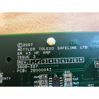 Safeline 3800-327 SM V3 HF Amp PCB 28000043 - Used