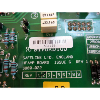 Safeline 3800-022 HF Amp Board 3800022 - Used