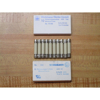 Wickmann-Werke 19356-1A Littelfuse Fuse 19356 White (Pack of 10)