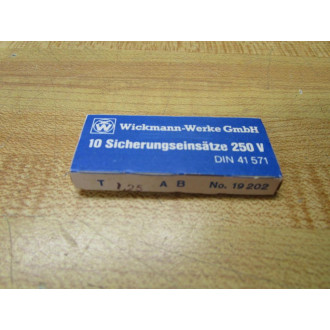 Wickmann-Werke 19202-1.25A Littelfuse Fuse T1.25250B Wirewound (Pack of 10)