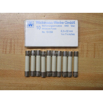 Wickmann-Werke 19356-T500MA Littelfuse Fuse 19356 White (Pack of 10)