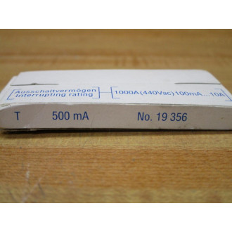 Wickmann-Werke 19356-T500MA Littelfuse Fuse 19356 White (Pack of 10)