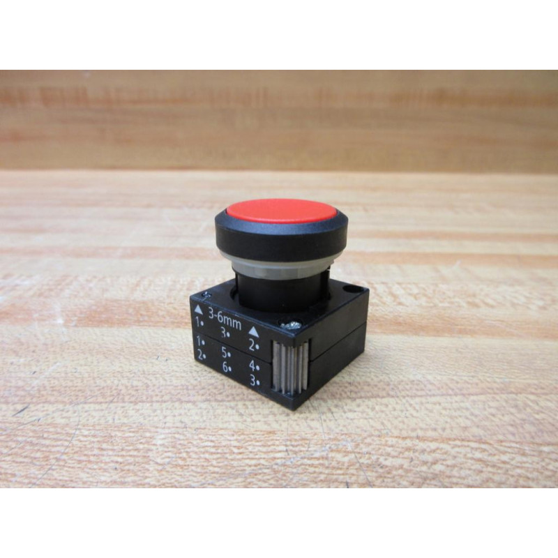 Siemens 3SB3000-0AA21 Furnas Red Push Button Operator - New No Box