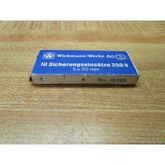 Wickmann-Werke 19195-1A Littelfuse Fuse 19195 Wirewound Element (Pack of 10)