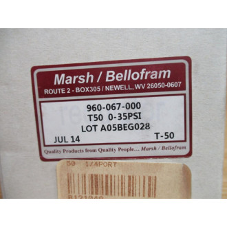 Marsh Bellofram 960-067-000 Regulator 960067000