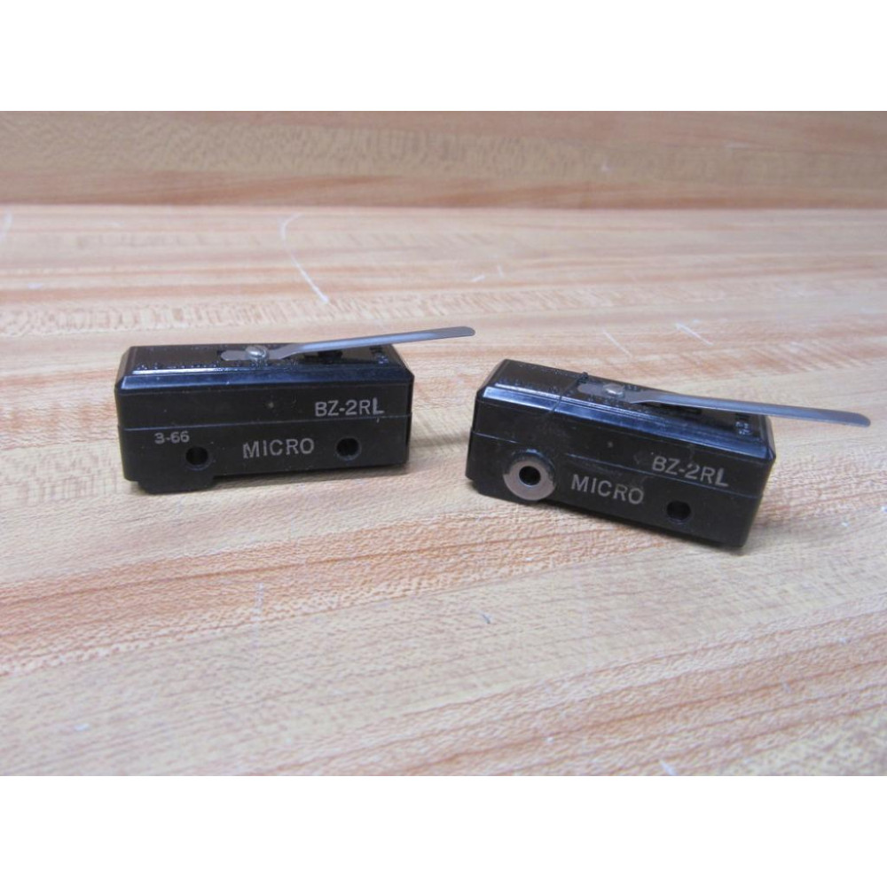 Micro Switch BZ-2RL Honeywell Limit Switch BZ2RL (Pack of 2) - Used