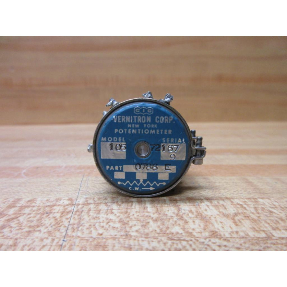 Vernitron 0786 E Potentiometer 105 - Used