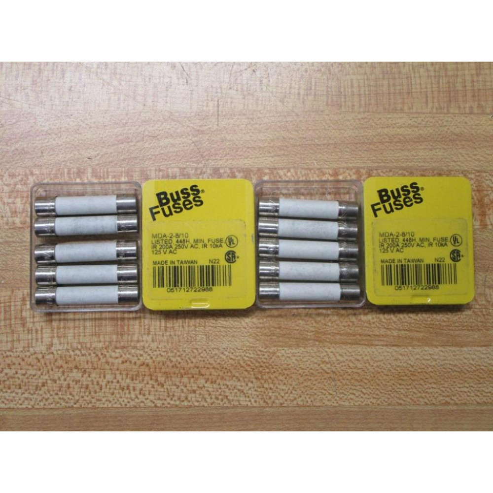 Buss MDA-2-810 Bussmann Fuse Cross Ref 1CM01 White (Pack of 10)