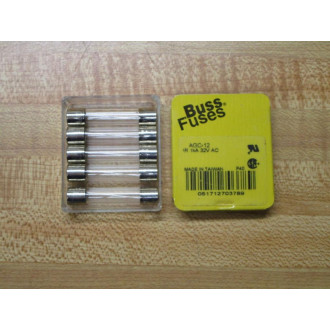 Buss AGC-12 Bussmann AGC-12A Fuse Ref 1BZ05 Fine Wire Element (Pack of 10)
