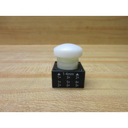 Siemens 3SB3001-6BA60 Furnas White Indicator Light WHolder - New No Box