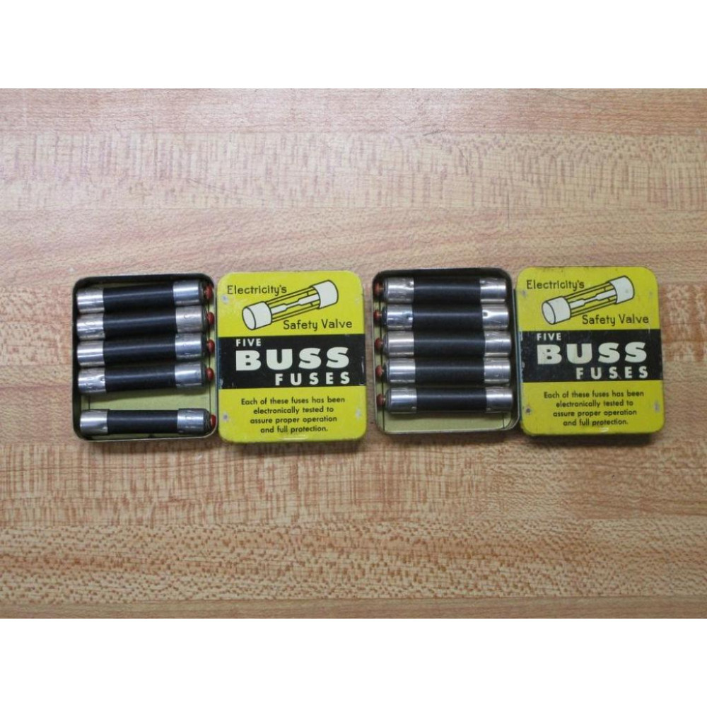 Buss GBA-5 Bussmann Fuse Cross Ref 1CC06 Black (Pack of 10)