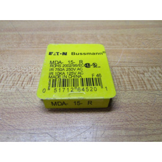 Buss MDA-15-R Bussmann Fuse Cross Ref 1CL96 White (Pack of 5)