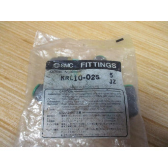 SMC KRL10-02S 90° Elbow Fitting KRL1002S (Pack of 5)