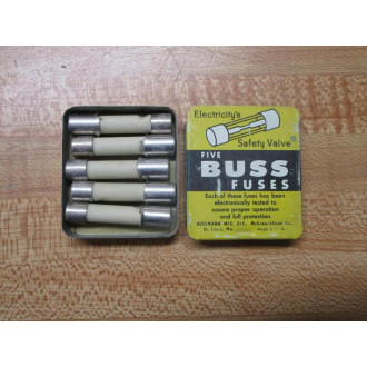 Buss C-8 Bussmann Fuse C8 White (Pack of 5)