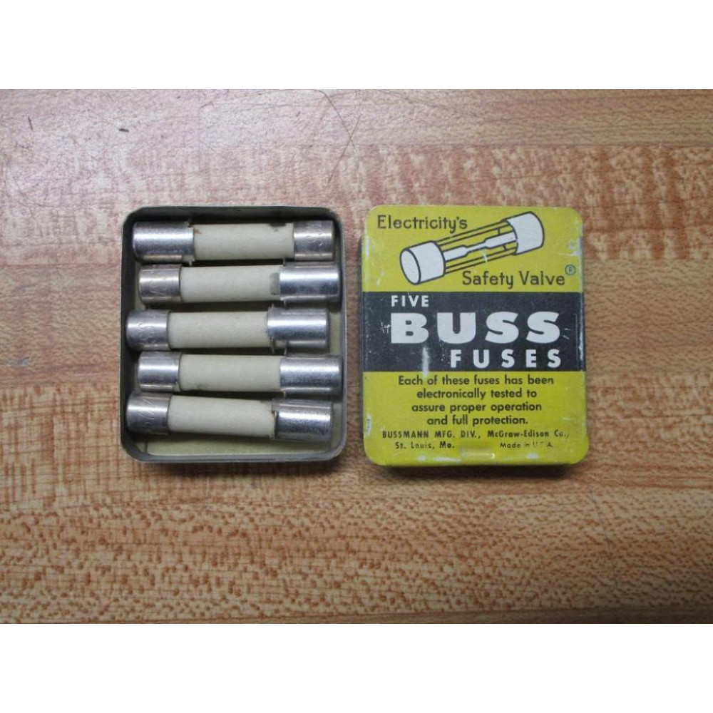 Buss C-8 Bussmann Fuse C8 White (Pack of 5)