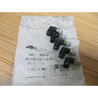 Nitra ME532-18N Male 90° Elbow ME53218N (Pack of 5)