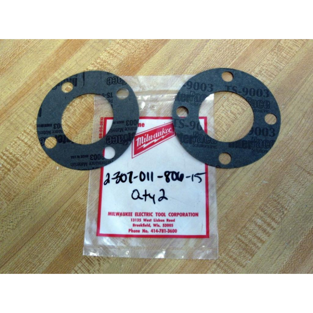 Milwaukee 2-307-011-806-15 Relief Valve Gasket 230701180615 (Pack of 2) Milwaukee 2-307-011-806-15 Relief Valve Gasket 230701180615 (Pack of 2)