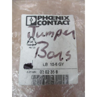 Phoenix Contact LB 10-6 GY Jumper Bar 0202358 (Pack of 8)