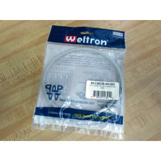 Weltron 90-C5EB-AH-002 2' CAT5e PC WClear Strai 90C5EBAH002