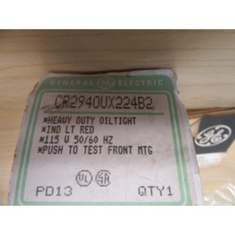 General Electric CR2940UX224B2 Push Button Switch