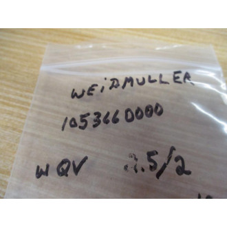 Weidmuller 1053660000 Terminal Block Jumper WQV 2.52 (Pack of 40) - New No Box