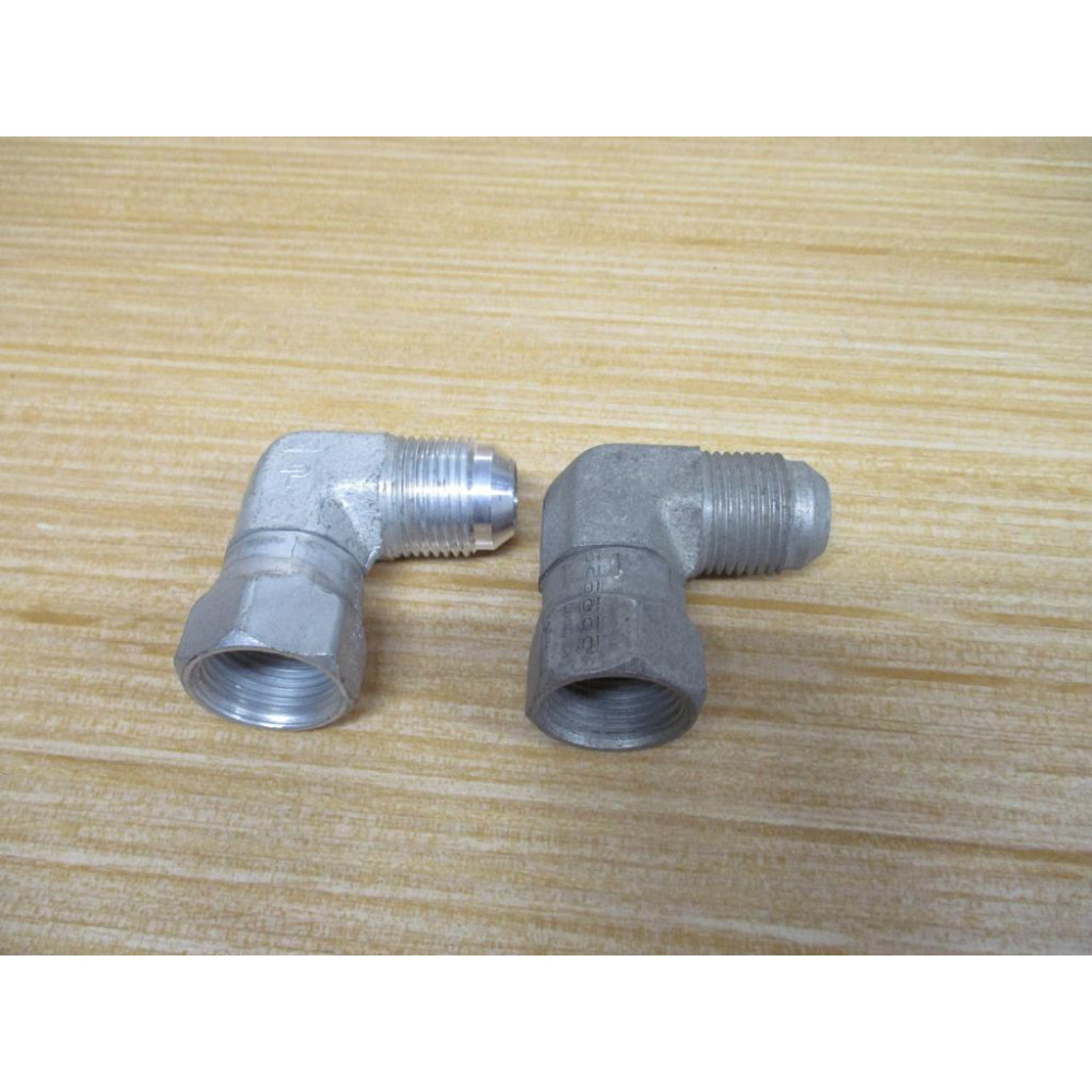 Parker 10C6X-S Triple-Lok 37° Flare Elbow 10C6XS (Pack of 2) - New No Box Parker 10C6X-S Triple-Lok 37° Flare Elbow 10C6XS (Pack of 2) - New No Box