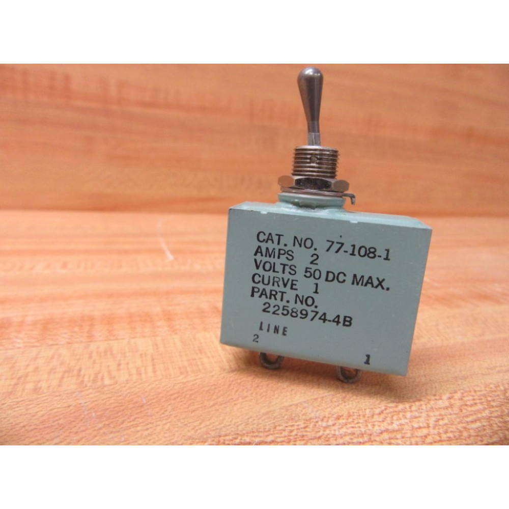 Heinemann 77-108-1 Circuit Breaker 2 Amp 2258974-4B - New No Box