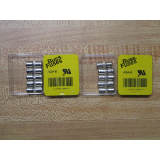Buss AGA-6 Bussmann Fuse Cross Ref 4XH47 1AG Fine Wire Element (Pack of 10)