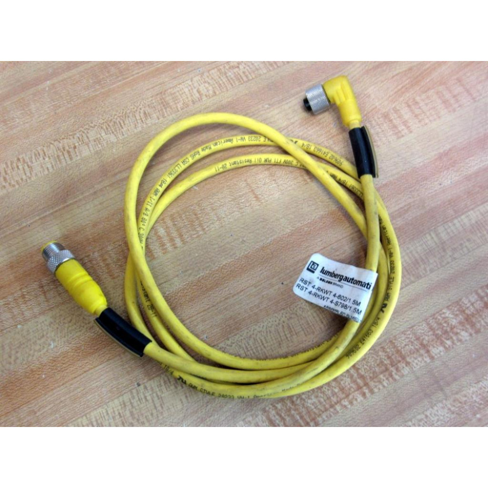 Lumberg RST 4-RKWT 4-6021 ActuatorSensor Cordset RST4-RKWT4-60215M - New No Box Lumberg RST 4-RKWT 4-6021 ActuatorSensor Cordset RST4-RKWT4-60215M - New No Box