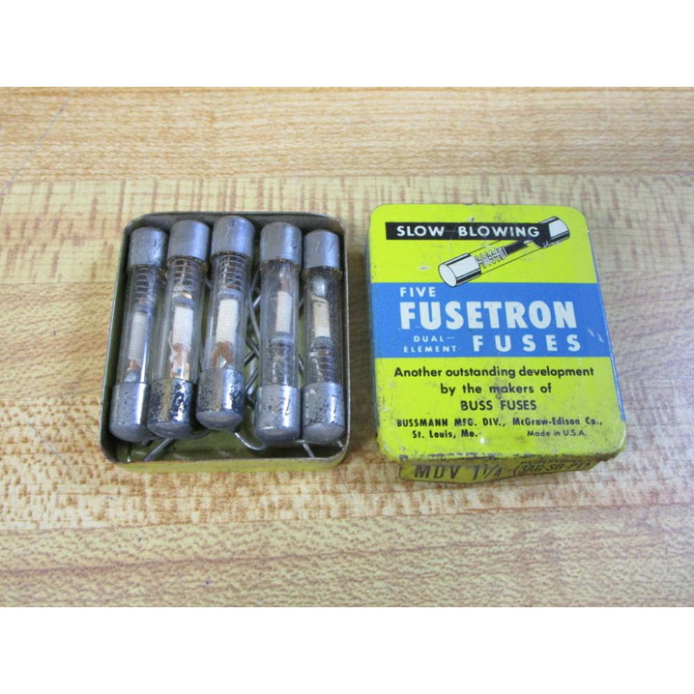 Buss MDV-1-14 Bussmann Fuse Formerly 3AG-SB-PT Spring Element (Pack of 5)