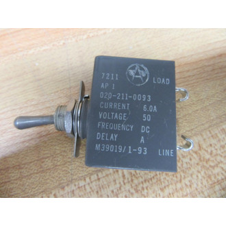 Airpax 020-211-0093 Circuit Breaker AP1 - New No Box