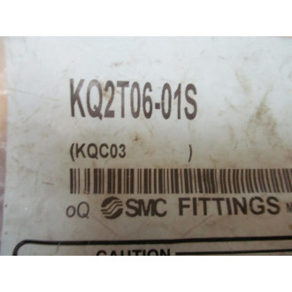 SMC KQ2T06-01S One-Touch Male Branch Tee KQ2T0601S (Pack of 8)