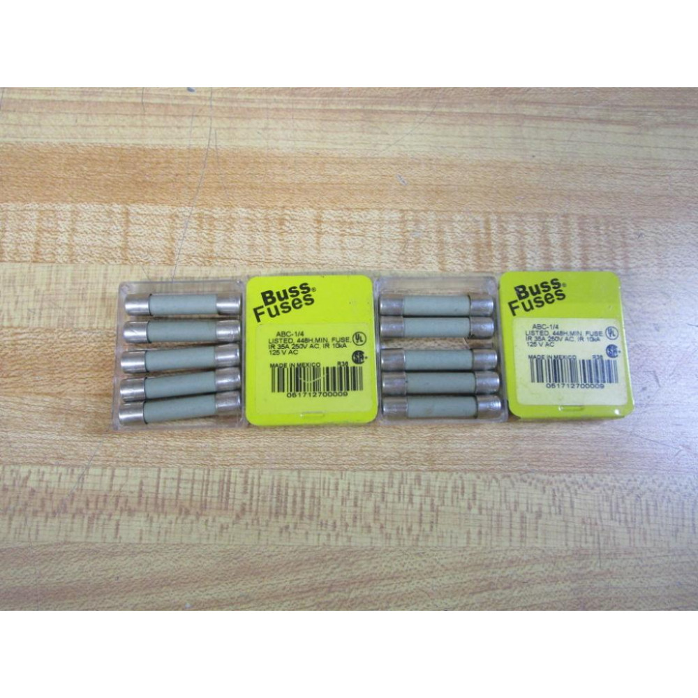 Buss ABC-14 Bussmann Fuse Cross Ref 1BX42 Gray (Pack of 10)