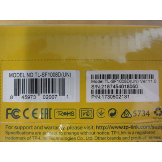 TP-Link 1730502131 8-Port 10100Mbps Desktop Switch TL-SF1008D